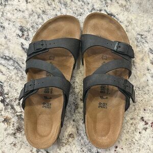 Black Birkenstock Salina Sandals